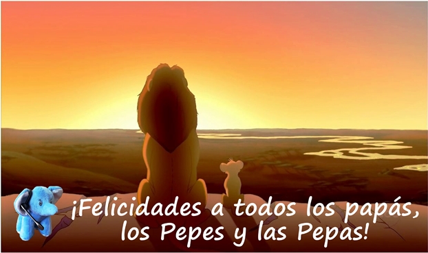 ¡Muchas felicidades a todos los Papás, Pepes, y Pepas, desde el Elefante Azul de Avilés. 